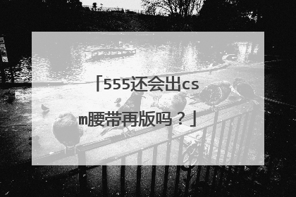 555还会出csm腰带再版吗?