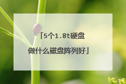 5个1.8t硬盘做什么磁盘阵列好