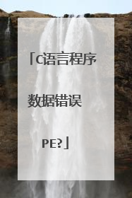 C语言程序 数据错误 PE?