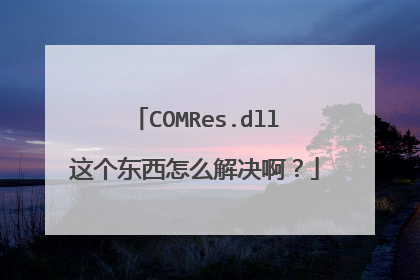 COMRes.dll这个东西怎么解决啊?