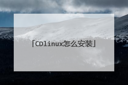 CDlinux怎么安装