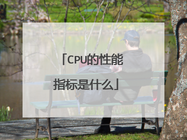 CPU的性能指标是什么