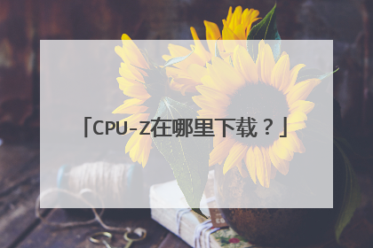 CPU-Z在哪里下载?