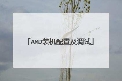 AMD装机配置及调试