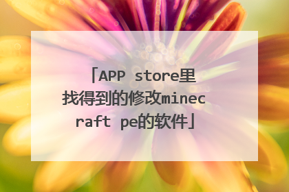 APP store里找得到的修改minecraft pe的软件