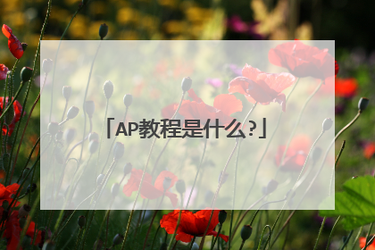 AP教程是什么?