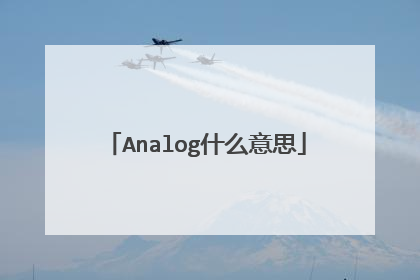 Analog什么意思