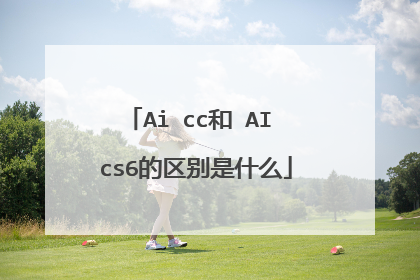 Ai cc和 AI cs6的区别是什么