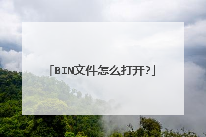 BIN文件怎么打开?