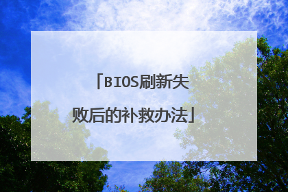 BIOS刷新失败后的补救办法