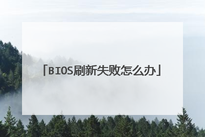 BIOS刷新失败怎么办