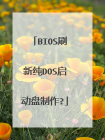 BIOS刷新纯DOS启动盘制作?
