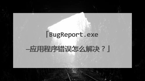 BugReport.exe—应用程序错误怎么解决?