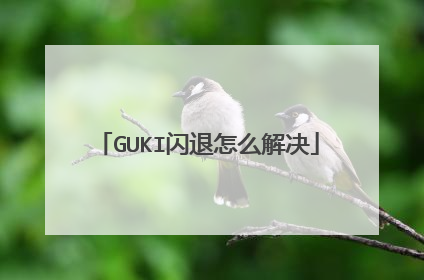GUKI闪退怎么解决