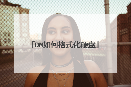 DM如何格式化硬盘