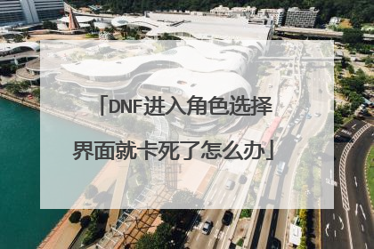 DNF进入角色选择界面就卡死了怎么办