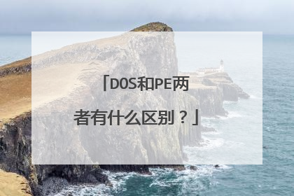 DOS和PE两者有什么区别?