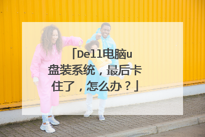 Dell电脑u盘装系统,最后卡住了,怎么办?