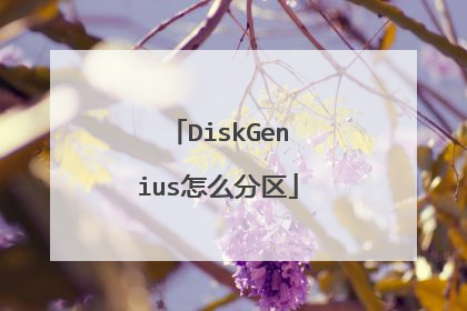 DiskGenius怎么分区