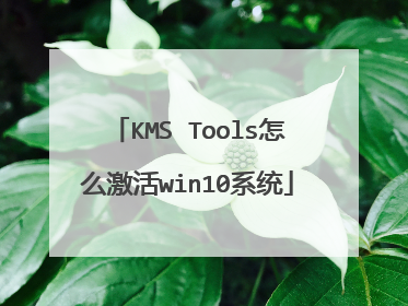 KMS Tools怎么激活win10系统