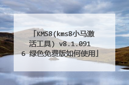 KMS8(kms8小马激活工具) v8.1.0916 绿色免费版如何使用
