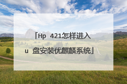 Hp 421怎样进入u 盘安装优麒麟系统