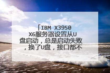 IBM X3950 X6服务器设置从U盘启动,总是启动失败,换了U盘,接口都不行,请大神指点