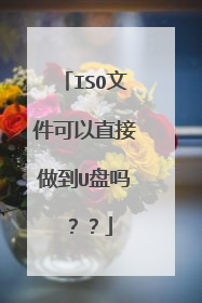 ISO文件可以直接做到U盘吗？？