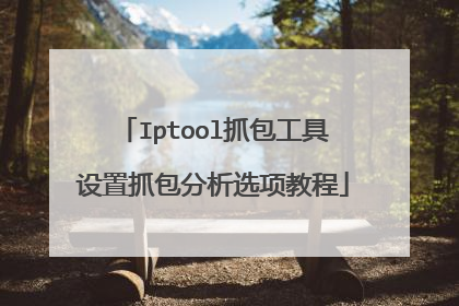 Iptool抓包工具设置抓包分析选项教程
