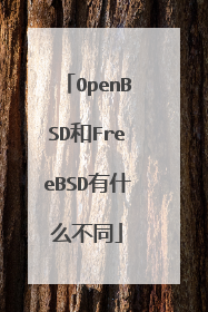 OpenBSD和FreeBSD有什么不同