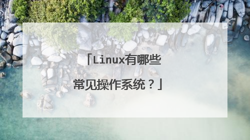 Linux有哪些常见操作系统?