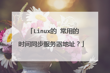 Linux的 常用的时间同步服务器地址?