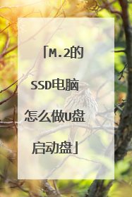 M.2的SSD电脑怎么做U盘启动盘