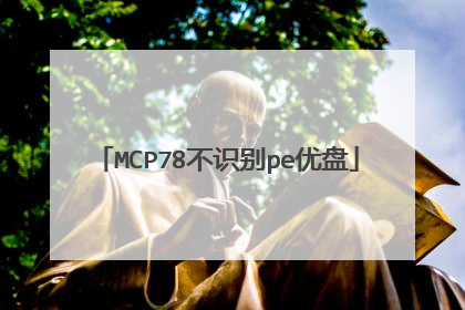 MCP78不识别pe优盘
