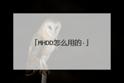 MHDD怎么用的·