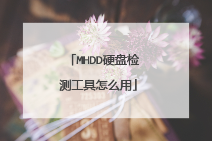 MHDD硬盘检测工具怎么用