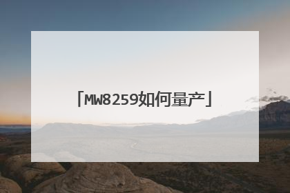 MW8259如何量产