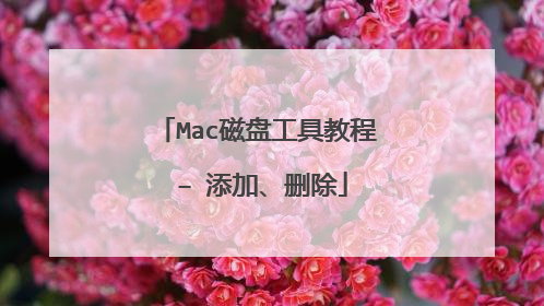 Mac磁盘工具教程 – 添加、删除