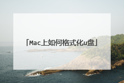 Mac上如何格式化u盘