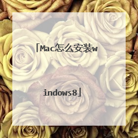 Mac怎么安装windows8
