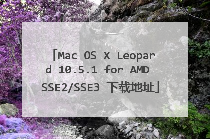 Mac OS X Leopard 10.5.1 for AMD SSE2/SSE3 下载地址