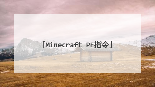 Minecraft PE指令