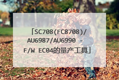 SC708(FC8708)/AU6987/AU6990 - F/W EC04的量产工具