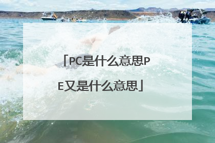 PC是什么意思PE又是什么意思