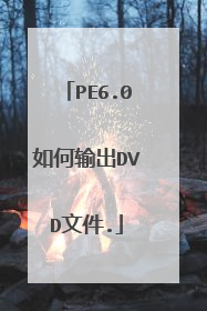 PE6.0如何输出DVD文件.