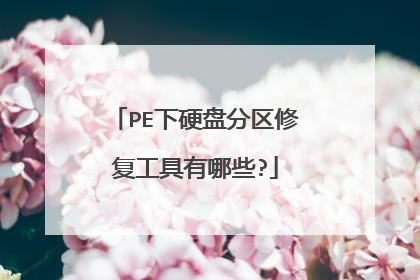 PE下硬盘分区修复工具有哪些?