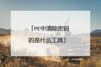 PE中清除密码的是什么工具
