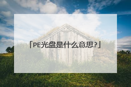PE光盘是什么意思?