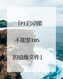 PE启动能不能装IOS的镜像文件