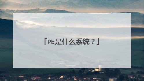 PE是什么系统？